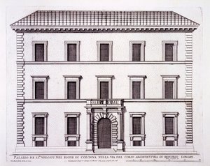 Palazzo Verospi, Roma, de &39;Palazzi di Roma&39;, parte II, publicado em 1670
